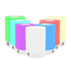 Luminária De Mesa Taschibra Atmosphere Rgb Usb Recarregável