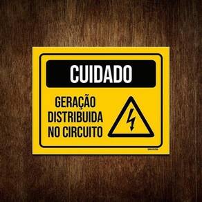 Placa Cuidado Geração Distribuída No Circuito 36X46
