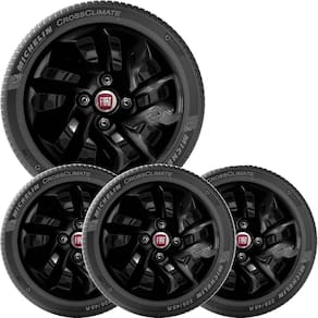 4X Calota Fiat Argo Uno Aro 14 Preto Emblema 292Cb