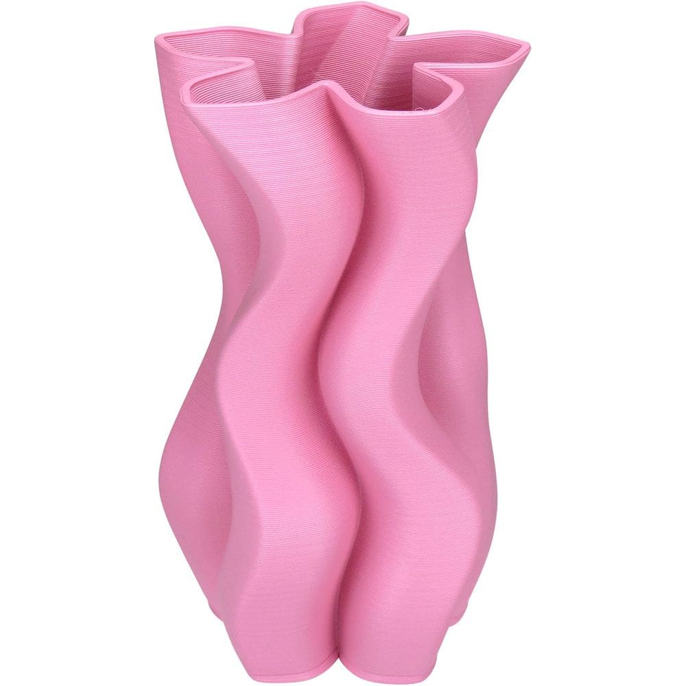VASO DECORATIVO ENFEITE CASA 3D HOME&CO CERÂMICA 24x14x14cm ROSA