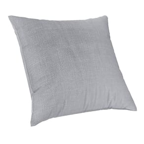 Capa De Almofada Sala Luxo 50X50Cm Suede Com Ziper Prata