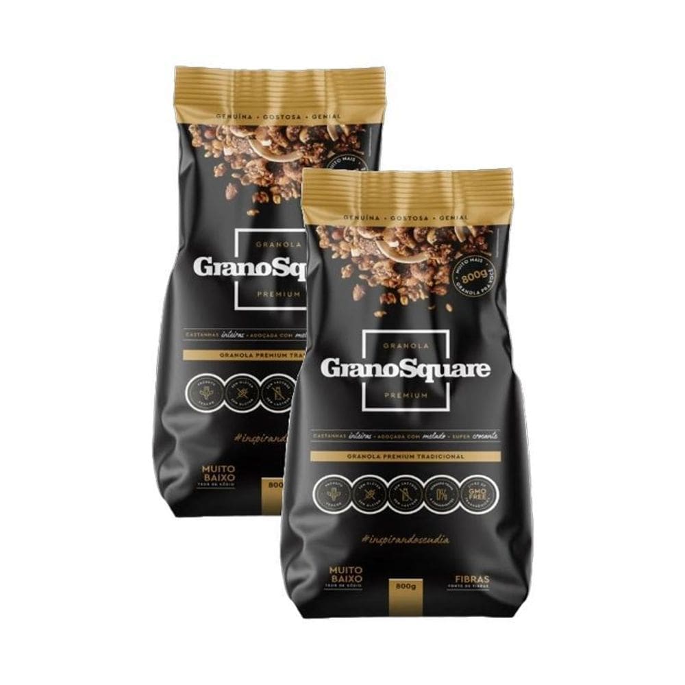 Kit 2X: Granola Premium Tradicional Sem Glúten Granosquare