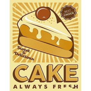 Kit 3 Placas Decorativa Padaria Bolo - Cake Always Fresh