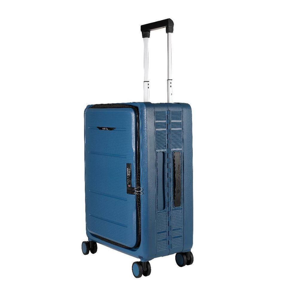 Mala De Viagem Dobrável Azul Resistente Com Senha 40X56X23