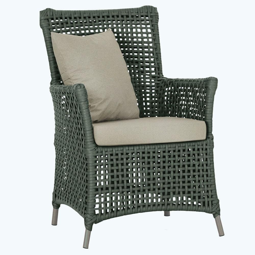 Poltrona Igapó Alumínio Micro Pintura Fendi Corda Náutica E7 Verde