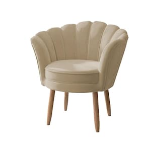 Cadeira Poltrona De Amamentação Quarto Bebê Decoração Flor Bege
