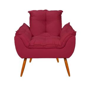 Poltrona Opala Cadeira Decorativa Balaqui Decor Marsala