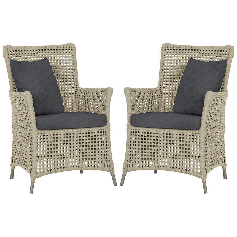 Poltronas Igapó Alumínio Micro Pintura Fendi Corda Náutica E Rami