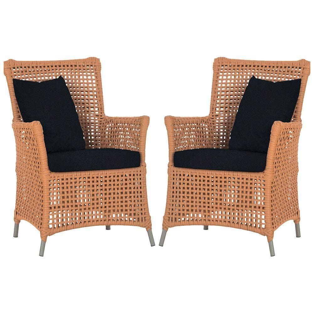 Poltronas Igapó Alumínio Pintura Fendi Corda Náutica E12 Terra Cota