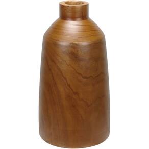 VASO DECORATIVO ENFEITE CASA APARADOR HOME&CO MADEIRA 41x22,5x22,5cm NATURAL