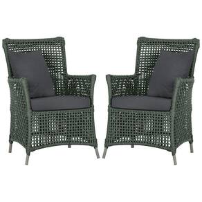 Poltronas Igapó Alumínio Micro Pintura Fendi Corda Náutica E Verde
