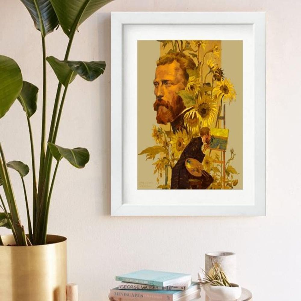 Quadro Van Gogh Girassóis 60X48Cm