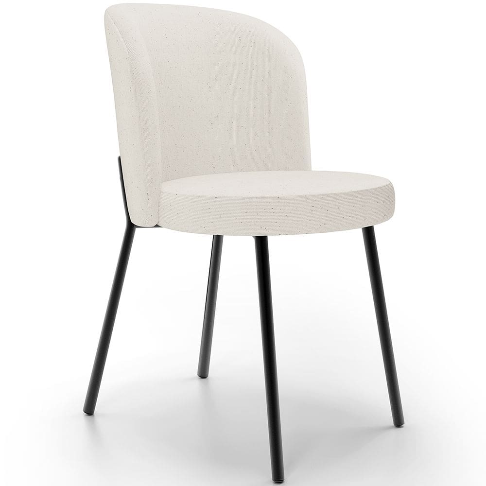 Cadeira Para Sala de Jantar Cozinha Estofada Gavi L02 Linho Bege - Lyam Decor