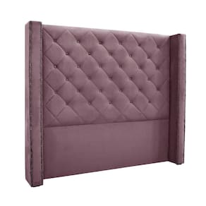 Cabeceira Cama Box Casal 140cm e Recamier Vicenza Veludo S04 Cor Uva