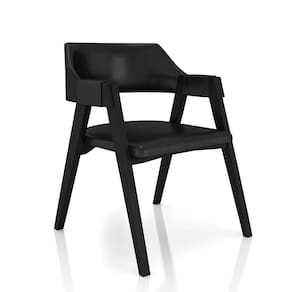 Cadeira Sala De Jantar E Jogos Carteados Madeira Maciça Poker Pu Preto-preto G42 - Gran Belo