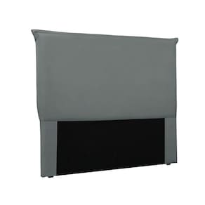 Cabeceira Cama Box Queen 160 Cm Garden Veludo S04 Cor Cinza
