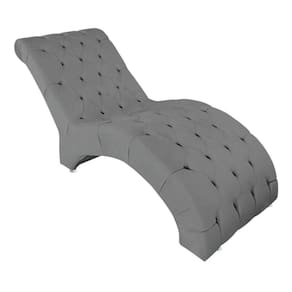 Recamier Divã Espreguiçadeira Para Sala Cliníca Estética Queila Suede Cor:cinza