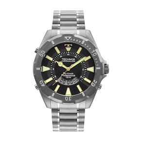 Relógio Technos Masculino Ref: Wt2050ao/1h Skydiver Anadigi Titânio