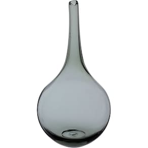 VASO GARRAFA DECORATIVO ENFEITE CASA HOME&CO VIDRO 33x17x17cm FUME