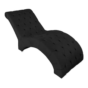 Recamier Divã Espreguiçadeira Para Sala Cliníca Estética Talita Suede preto