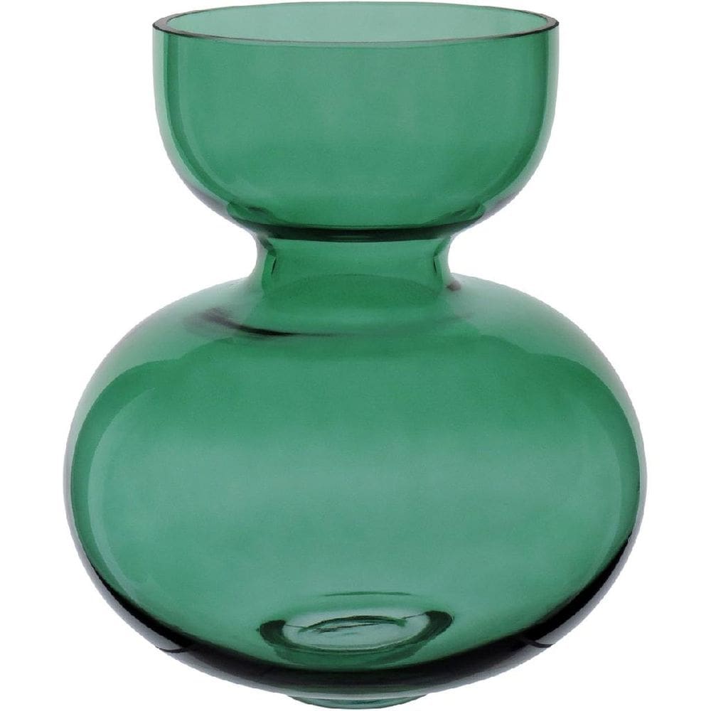 VASO DECORATIVO ENFEITE CASA VINTAGE HOME&CO VIDRO 27x22x22cm VERDE