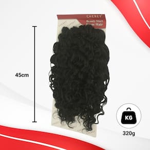 Cabelo Organico Crochet Zlp 320Gr 45Cm
