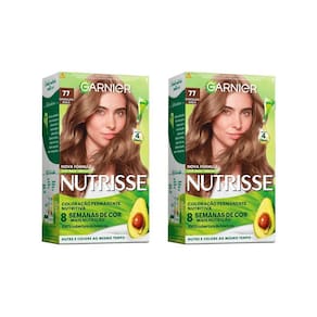 Coloraçao Nutrisse 77 Louro M Marrom Dour/Choc Avela-Kit 2Un