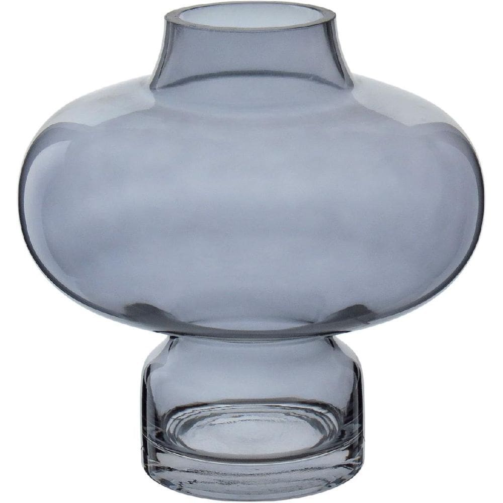 VASO DECORATIVO ENFEITE CASA VINTAGE HOME&CO VIDRO 20x20x20cm FUME