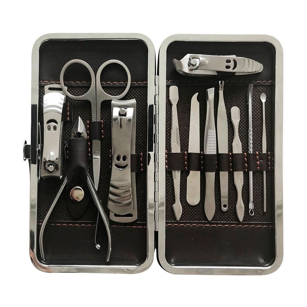 Kit Unhas Profissional Pedicure E Manicure Completo 12 Peças