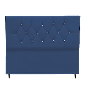Cabeceira Estofada Cama Box Solteiro 90 cm Suede Nina