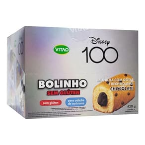 Bolinho S/ Gluten Baunilha Gotas De Choc 12X35G Vitao