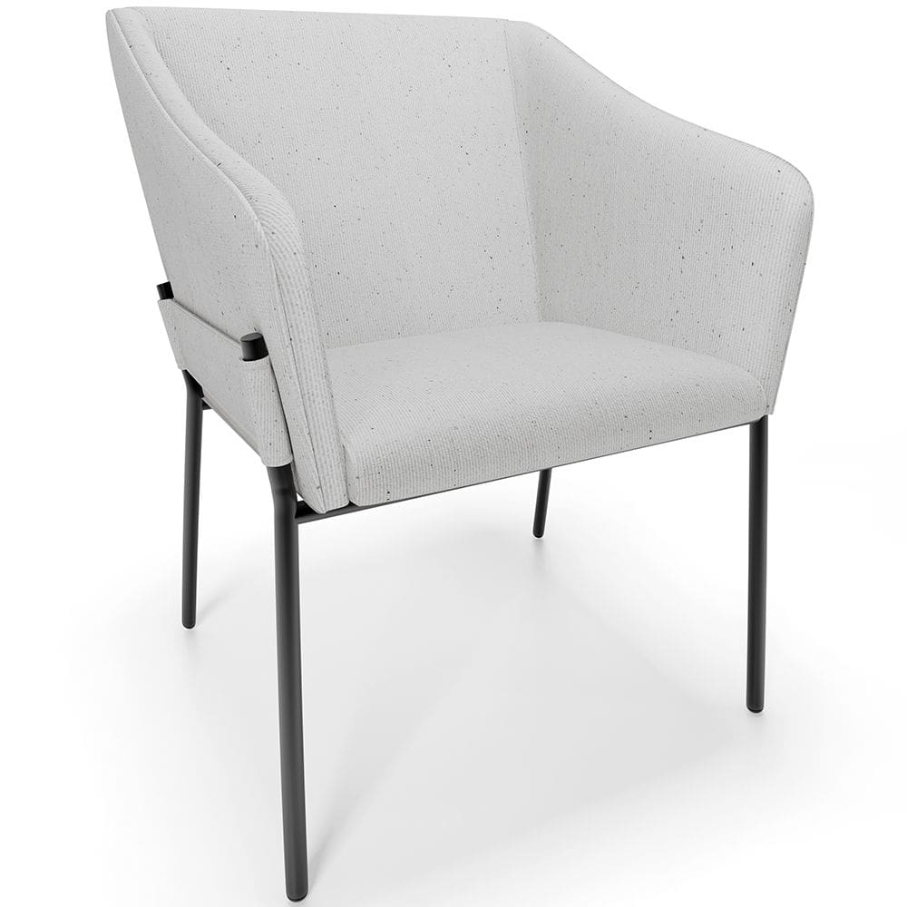 Cadeira Para Sala de Jantar Estar Living Olívia L02 Linho Cinza - Lyam Decor