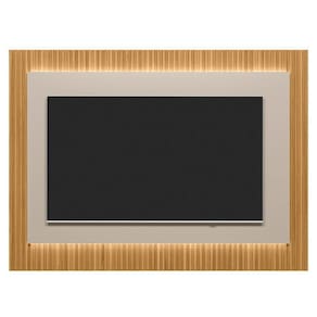 Painel Para Tv Suspenso 70 Pol 200cm Real L06 Tauari/off White Fosco - Mpozenato