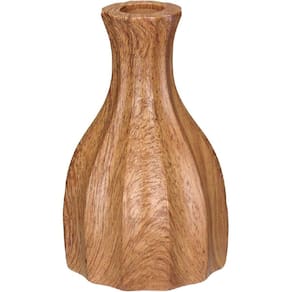 CASTIÇAL DECORATIVO PORTA VELA SUPORTE HOME&CO CERÂMICA 14x9x9cm ESTILO MADEIRA