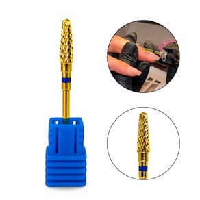 Broca Tungstênio M-Gold Média Umbrella ST Unha Gel Fibra