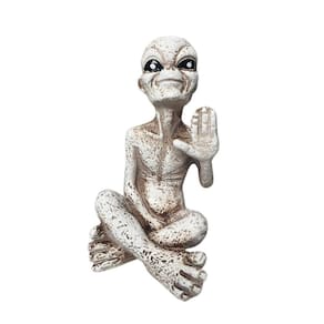 Escultura Et Alienígena Sentado Sideral 12 Cm Em Resina