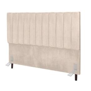 Cabeceira Estofada Cama Box King 195 Cm Luísa Corino E Frame bege