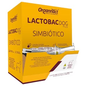 Suplemento Lactobac Dog Plus 50 Seringas Cães - Organnact