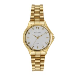 Relogio Mondaine Feminino Ref: 99760Lpmvde1 Casual Dourado