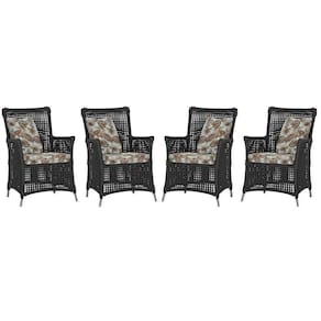 4 Poltronas Igapó Alumínio Pintura Fendi Corda Náutica E6 Preto