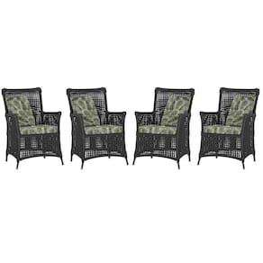 4 Poltronas Igapó Alumínio Pintura Preta Corda Náutica E5 Preto