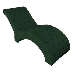 Recamier Divã Espreguiçadeira Para Sala E Cliníca Liz Suede verde