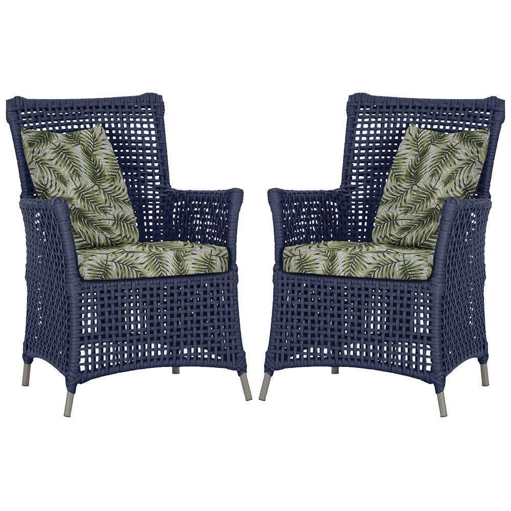 Poltronas Igapó Alumínio Pintura Fendi Corda Náutica E5 Azul