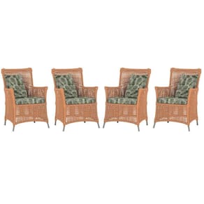 4 Poltronas Igapó Alumínio Pintura Fendi Corda Náutica E5 Terra Cota