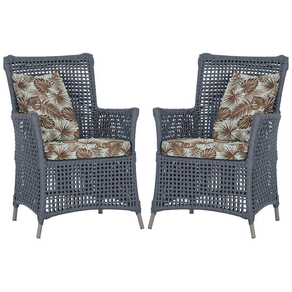 Poltronas Igapó Alumínio Pintura Fendi Corda Náutica E6 Prata