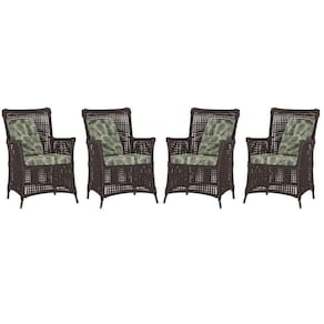 4 Poltronas Igapó Alumínio Pintura Marrom Corda Náutica E5 Marrom