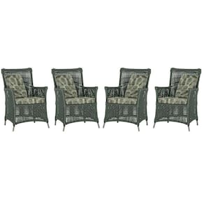 4 Poltronas Igapó Alumínio Pintura Fendi Corda Náutica E5 Verde