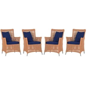 4 Poltronas Igapó Alumínio Pintura Fendi Corda Náutica E10 Terra Cota