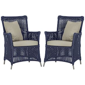 Poltronas Igapó Alumínio Pintura Fendi Corda Náutica E7 Azul