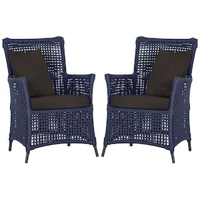 Poltronas Igapó Alumínio Pintura Preta Corda Náutica E9 Azul
